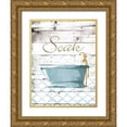 thumbnail image 1 of Grey, Jace 25x32 Gold Ornate Wood Framed with Double Matting Museum Art Print Titled - Soak Bath, 1 of 4