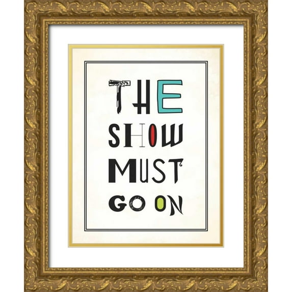 Grey, Jace 25x32 Gold Ornate Wood Framed with Double Matting Museum Art Print Titled - The show
