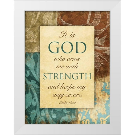 Grey, Jace 25x32 White Modern Wood Framed Museum Art Print Titled - God Arms