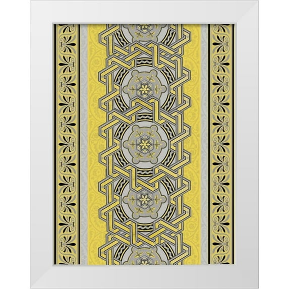 Grey, Jace 25x32 White Modern Wood Framed Museum Art Print Titled - Patterns R3