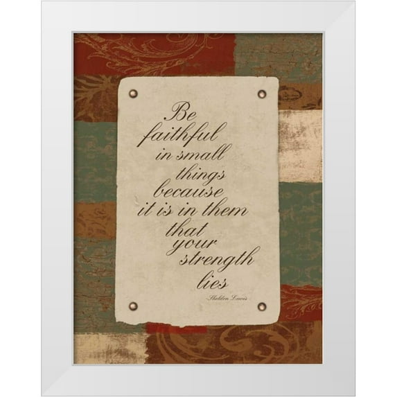 Grey, Jace 25x32 White Modern Wood Framed Museum Art Print Titled - Your Strength