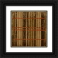 thumbnail image 1 of Grey, Jace 26x26 Black Ornate Wood Framed with Double Matting Museum Art Print Titled - Burnt orange Stripes, 1 of 4