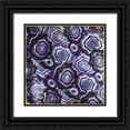 thumbnail image 1 of Grey, Jace 26x26 Black Ornate Wood Framed with Double Matting Museum Art Print Titled - Mix Of Purple Chips, 1 of 4