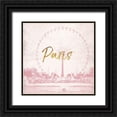 thumbnail image 1 of Grey, Jace 26x26 Black Ornate Wood Framed with Double Matting Museum Art Print Titled - Paris Paris, 1 of 4