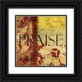 thumbnail image 1 of Grey, Jace 26x26 Black Ornate Wood Framed with Double Matting Museum Art Print Titled - Praise Red, 1 of 4