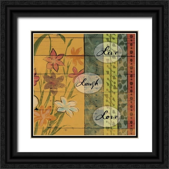 Grey, Jace 26x26 Black Ornate Wood Framed with Double Matting Museum Art Print Titled - live
