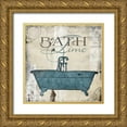 thumbnail image 1 of Grey, Jace 26x26 Gold Ornate Wood Framed with Double Matting Museum Art Print Titled - Bath Time, 1 of 4
