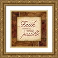thumbnail image 1 of Grey, Jace 26x26 Gold Ornate Wood Framed with Double Matting Museum Art Print Titled - Faith, 1 of 4