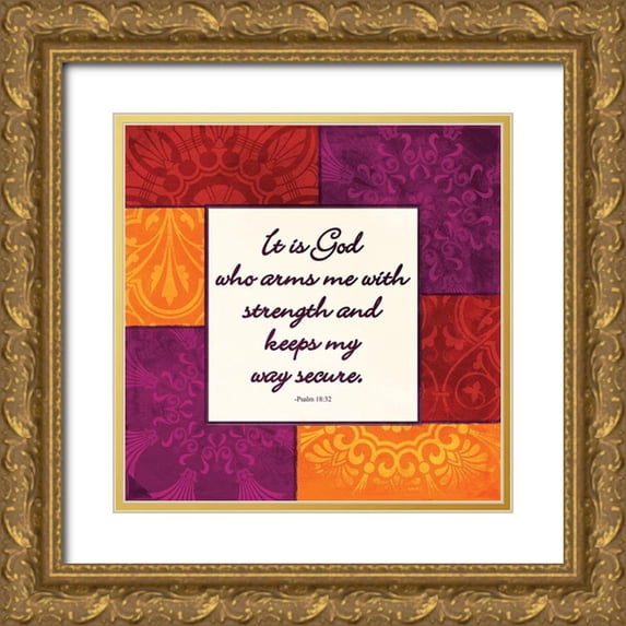 Grey, Jace 26x26 Gold Ornate Wood Framed with Double Matting Museum Art Print Titled - It Is God