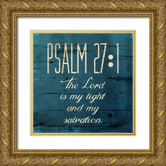 Grey, Jace 26x26 Gold Ornate Wood Framed with Double Matting Museum Art Print Titled - My Salvation Clean