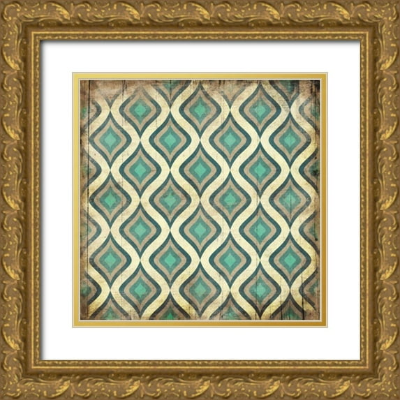 Grey, Jace 26x26 Gold Ornate Wood Framed with Double Matting Museum Art Print Titled - Pattern1