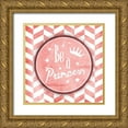 thumbnail image 1 of Grey, Jace 26x26 Gold Ornate Wood Framed with Double Matting Museum Art Print Titled - Pink Princess, 1 of 4