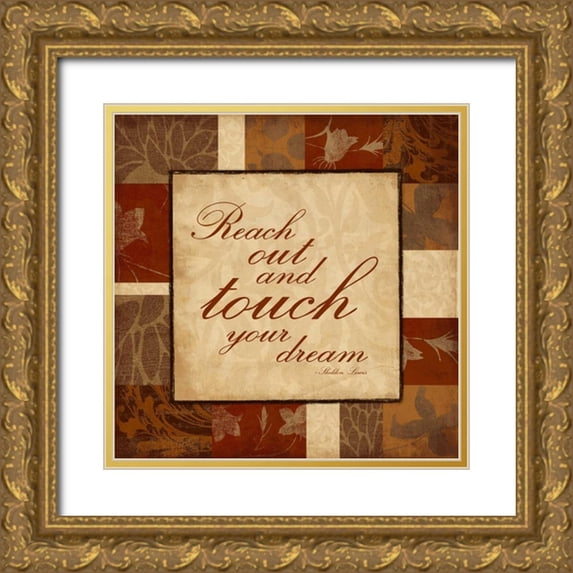 Grey, Jace 26x26 Gold Ornate Wood Framed with Double Matting Museum Art Print Titled - Reach