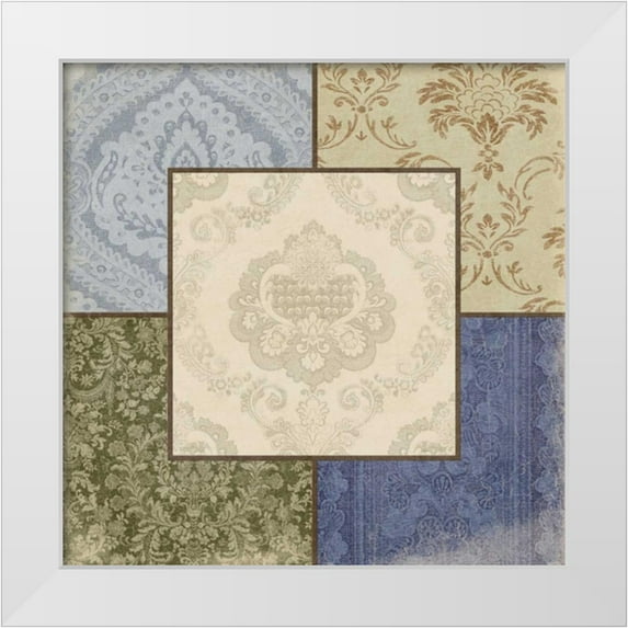 Grey, Jace 26x26 White Modern Wood Framed Museum Art Print Titled - Borders