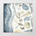 thumbnail image 1 of Grey, Jace 26x26 White Modern Wood Framed Museum Art Print Titled - Coastal Waves, 1 of 4