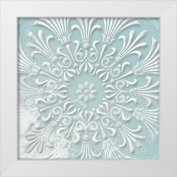Grey, Jace 26x26 White Modern Wood Framed Museum Art Print Titled - Floral Pop Two