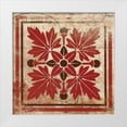 thumbnail image 1 of Grey, Jace 26x26 White Modern Wood Framed Museum Art Print Titled - Red Pattern 8, 1 of 4