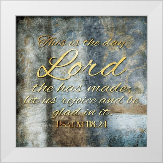 Grey, Jace 26x26 White Modern Wood Framed Museum Art Print Titled - This Is The Day