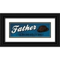thumbnail image 1 of Grey, Jace 32x14 Black Ornate Wood Framed with Double Matting Museum Art Print Titled - Father Wallet, 1 of 4