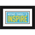 thumbnail image 1 of Grey, Jace 32x18 Black Ornate Wood Framed with Double Matting Museum Art Print Titled - Motivate, 1 of 4
