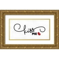 thumbnail image 1 of Grey, Jace 32x18 Gold Ornate Wood Framed with Double Matting Museum Art Print Titled - Kiss Me, 1 of 4