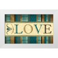 thumbnail image 1 of Grey, Jace 32x21 White Modern Wood Framed Museum Art Print Titled - Love, 1 of 4