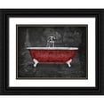 thumbnail image 1 of Grey, Jace 32x25 Black Ornate Wood Framed with Double Matting Museum Art Print Titled - Red Bath 2, 1 of 4