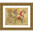 thumbnail image 1 of Grey, Jace 32x25 Gold Ornate Wood Framed with Double Matting Museum Art Print Titled - Paris Postcard 4, 1 of 4