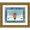 thumbnail image 1 of Grey, Jace 32x25 Gold Ornate Wood Framed with Double Matting Museum Art Print Titled - Reindeer, 1 of 4