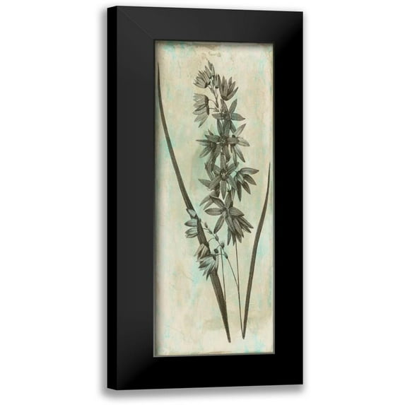 Grey, Jace 7x14 Black Modern Framed Museum Art Print Titled - Earthy Floral Mate