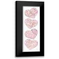 thumbnail image 1 of Grey, Jace 7x14 Black Modern Framed Museum Art Print Titled - Map To Your Heart 4, 1 of 5