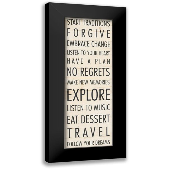 Grey, Jace 7x14 Black Modern Framed Museum Art Print Titled - Wood Explore