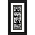 thumbnail image 1 of Grey, Jace 7x14 Black Ornate Wood Framed with Double Matting Museum Art Print Titled - Beer, 1 of 4