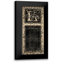 Grey, Jace 8x14 Black Modern Framed Museum Art Print Titled - L The Lords Prayer