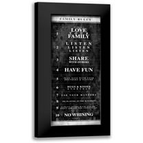 Grey, Jace 8x14 Black Modern Framed Museum Art Print Titled - NO RULES