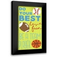 thumbnail image 1 of Grey, Jace 9x14 Black Modern Framed Museum Art Print Titled - Sports Is Fun, 1 of 5