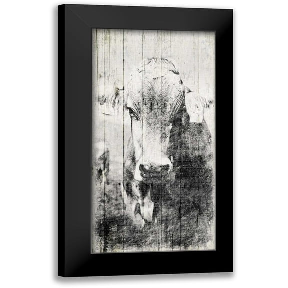 Grey, Jace 9x14 Black Modern Framed Museum Art Print Titled - Vintage Cow Mate