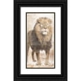 thumbnail image 1 of Grey, Jace 9x14 Black Ornate Wood Framed with Double Matting Museum Art Print Titled - African Traveling  Animals Three, 1 of 4