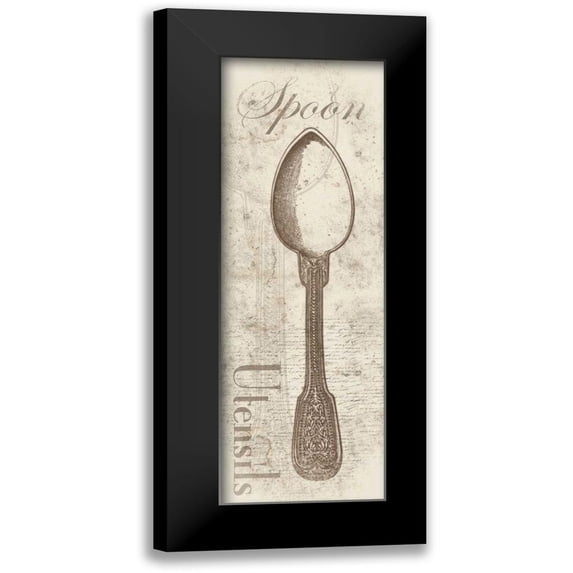 Grey, Jace 9x18 Black Modern Framed Museum Art Print Titled - Spoon