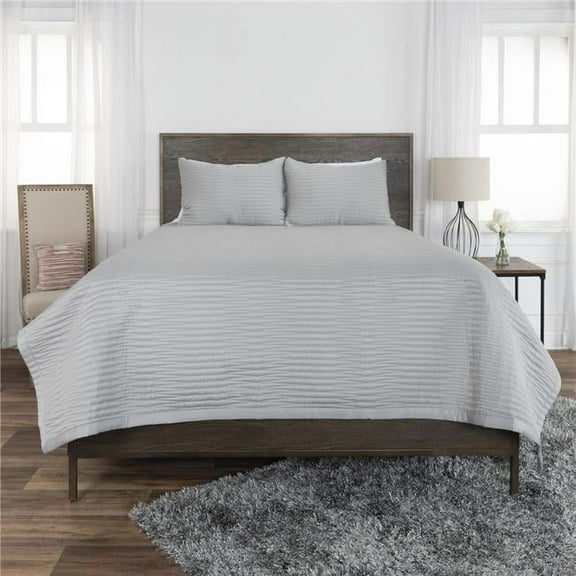 Grey King Size Microfiber 300 Thread Count Machine Washable Down Alternative Comforter