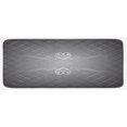 thumbnail image 1 of Grey Kitchen Mat, Checkered Pattern with Scroll Detail Abstract Victorian Vignette Classic, Plush Decorative Kitchen Mat with Non Slip Backing, 47" X 19", Charcoal Grey Pale Grey, by Ambesonne, 1 of 1