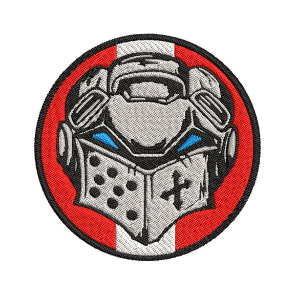 Grey Knights Warhammer 40k Embroidered Patch Iron-On Applique, Cosplay Vest Clothing Badge Back Packs Uniform, Geeks & Gamers, Table Top, Anime, Cartoon, Grim Dark DIY