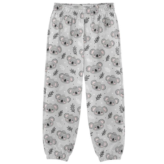 Grey Koala Boys Pants Kids Casual Sweatpants Joggers Toddler Sports Pants 3-10 Years