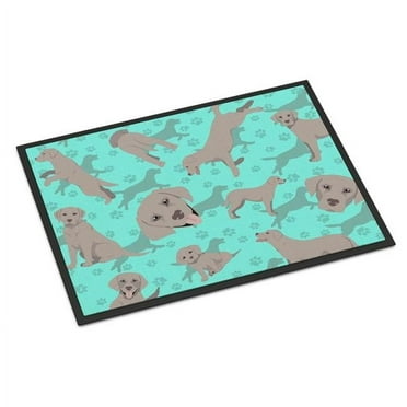 Grey Labrador Retriever Indoor or Outdoor Mat 24x36 36 in x 24 in