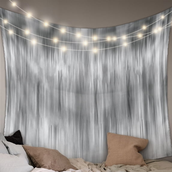 Grey Large Tapestry for Bedroom Wall Hanging Tapestry, Modern Abstract Art Ombre Striped Ceiling Backdrop Tapestries Poster Blanket Wall Decor for Teens Room Living Room Dorm 100" x 59"