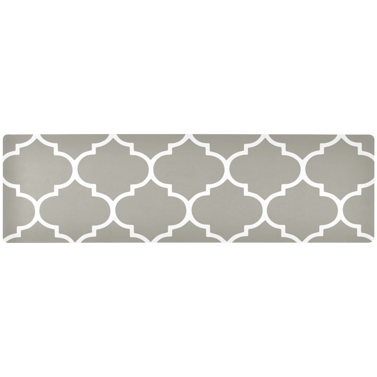 Grey Lattice Rectangle Pot Holders Trivets Non-slip Hot Pads Long Hot ...