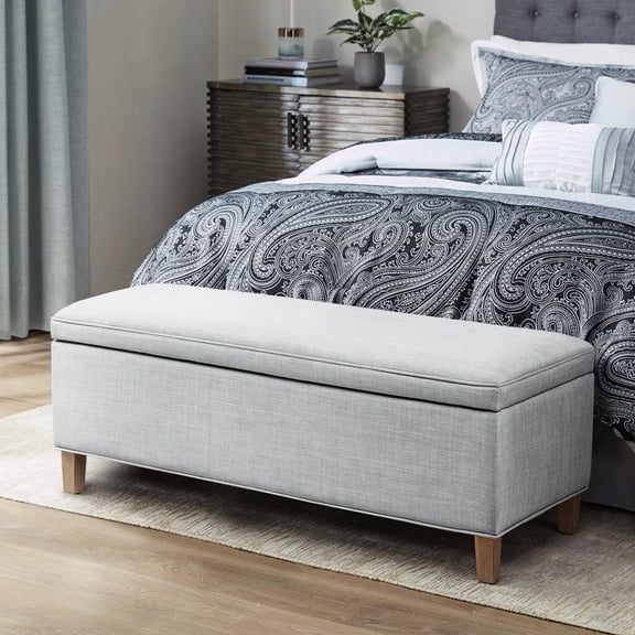 Grey Legs | Soft Close Lid | Laundry Room Bench