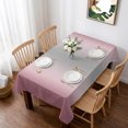 thumbnail image 1 of Grey Light Pink Ombre Table Cloth Waterproof Tablecloths, Modern Abstract Art Gradient Tablecloth Dining Table Cover for Kitchen Party Tabletop Outdoor, Rectangle Tablecloth 52x70 Inch, 1 of 9