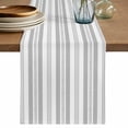 thumbnail image 1 of Grey Line Striped Table Runner 72 Inches, Farmhouse Modern Geometric Stripes Bed Runner Dresser Scarves Tabletop for Indoor Outdoor Parties/Ceremony/Banquet, 14" x 72", 1 of 9