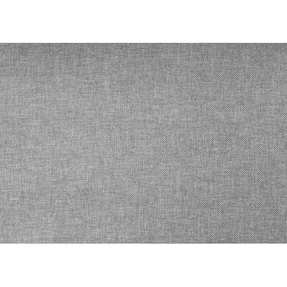 Grey Linen Look Upholstered Full Size Bed Frame with Chrome Trim - Transitional Bedroom Furniture, 80" L, Supports 500 lbs, Elegant Style